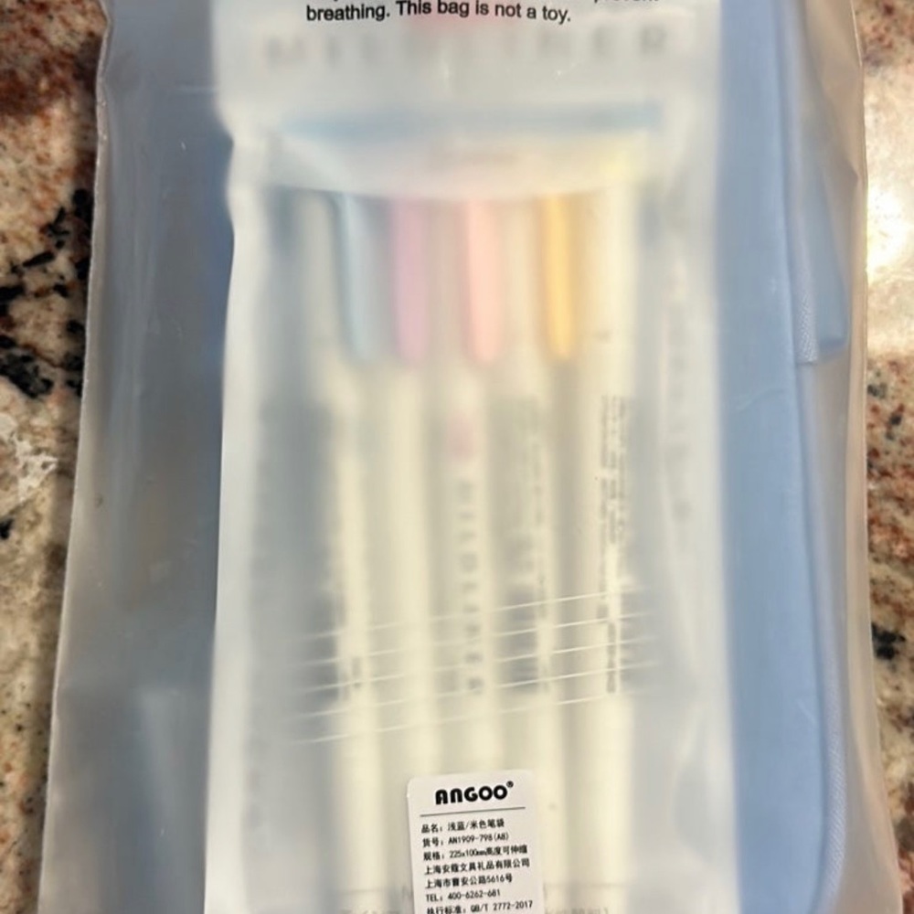 Zebra Mildliner Stationary Kit with 5 color Marker set and accessories- NEW